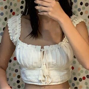 Free people embroidered blouse size xs